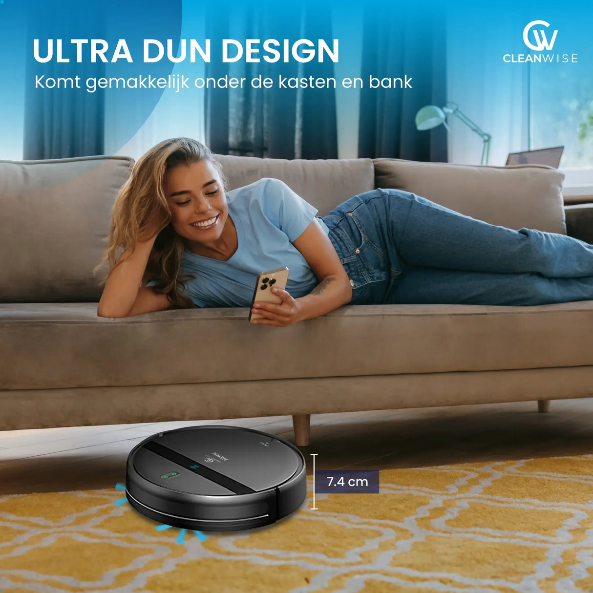 CleanWise Henk - Robotstofzuiger met dweilfunctie - Dweilrobot