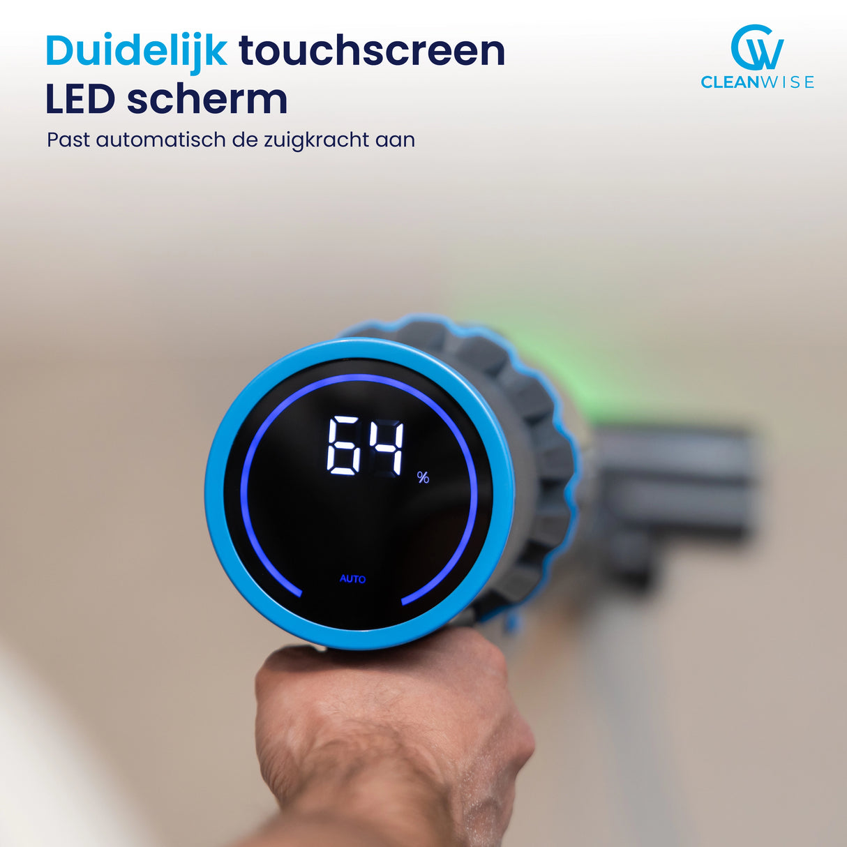 CleanWise Rita Steelstofzuiger - Krachtige Draadloze Steelstofzuiger