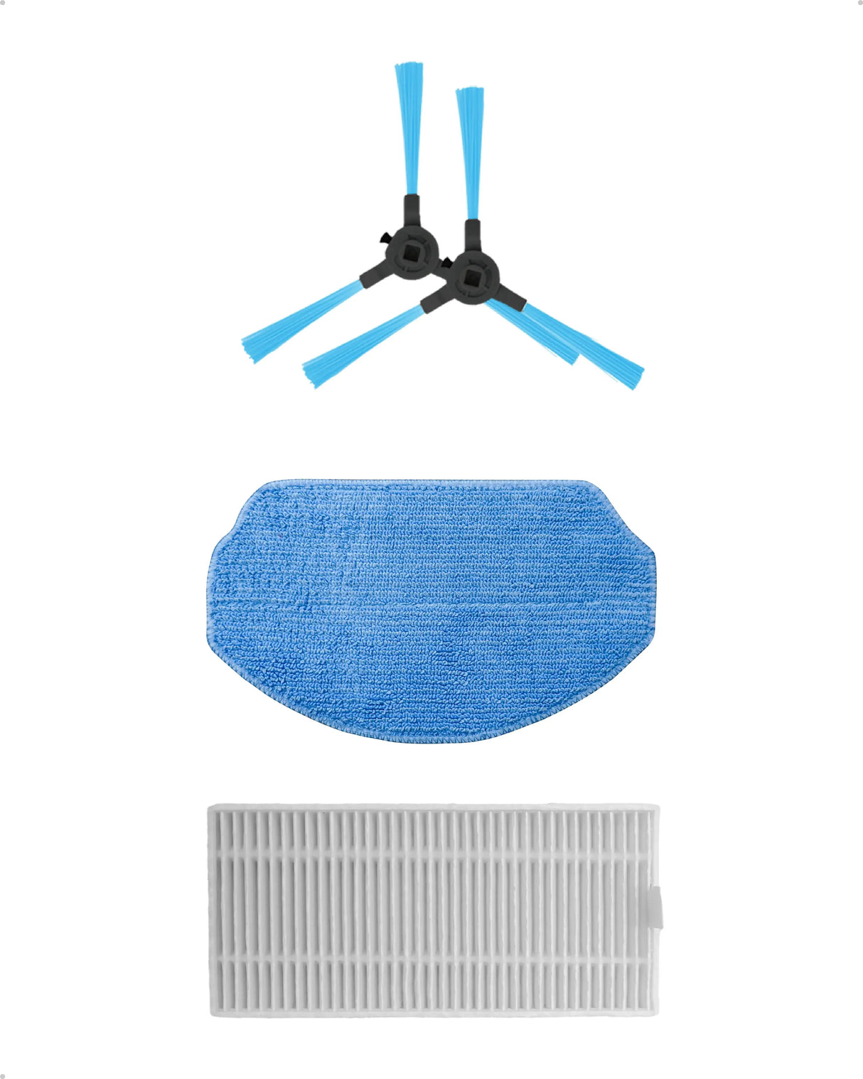 CleanWise Henk onderhoudskit - 1 dweil doek - 1 filter - 2 zijborstels