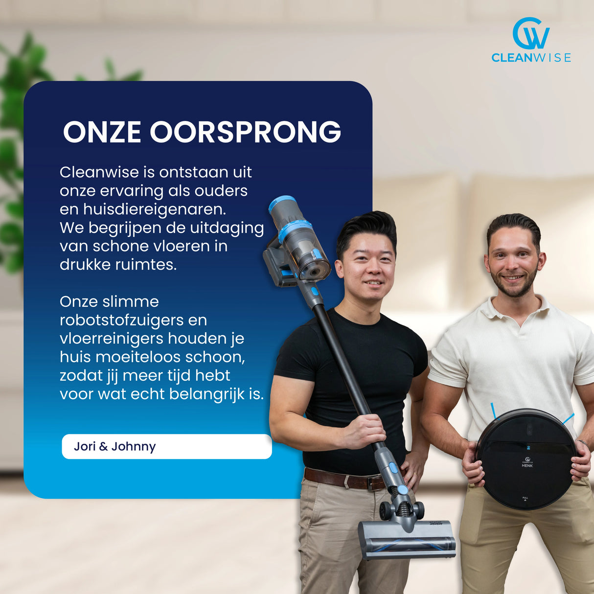 CleanWise Rita Flex Steelstofzuiger - Krachtige Draadloze Steelstofzuiger