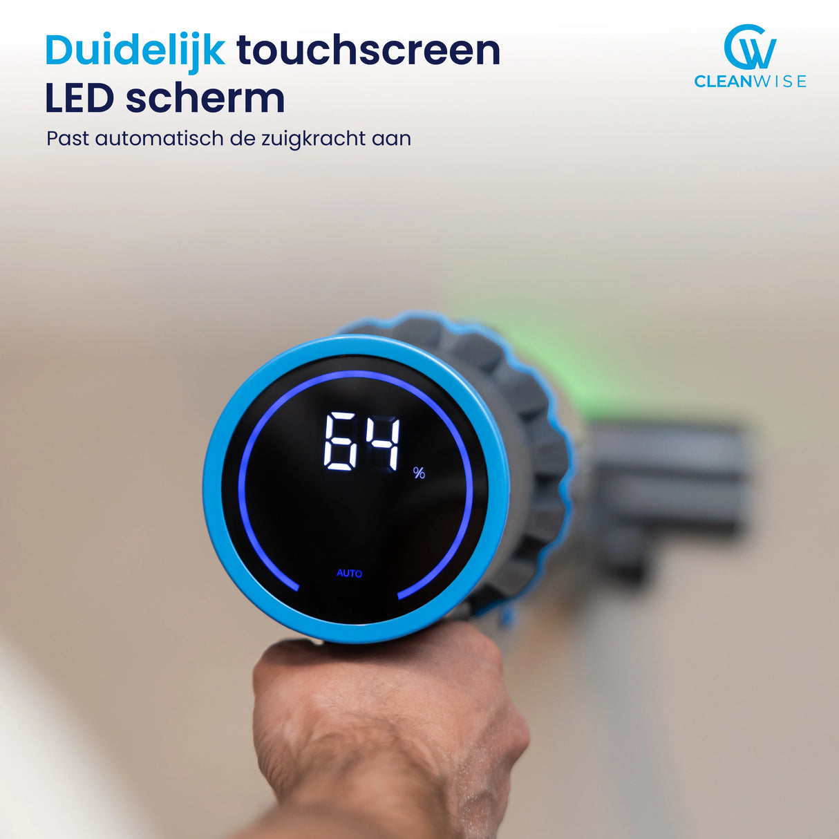 CleanWise Rita Flex Steelstofzuiger - Krachtige Draadloze Steelstofzuiger