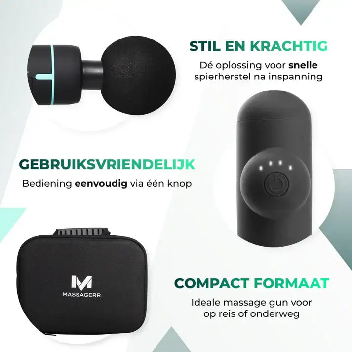 Massagerr® Mini Massage Gun PRO - Relax en Ontspanning Massage Apparaat