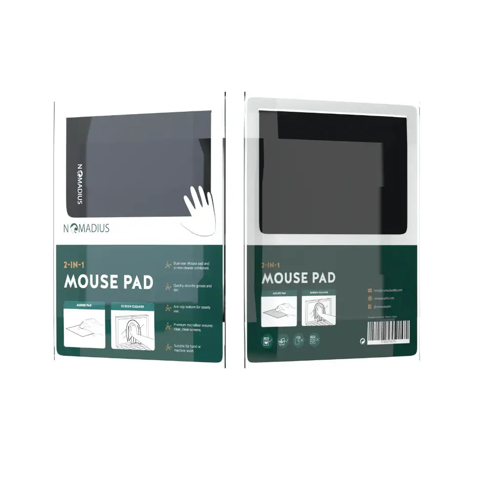 Nomadius 2-in-1 Mousepad - Muismat met Anti-slip Laag