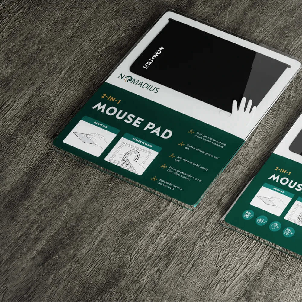 Nomadius 2-in-1 Mousepad - Muismat met Anti-slip Laag