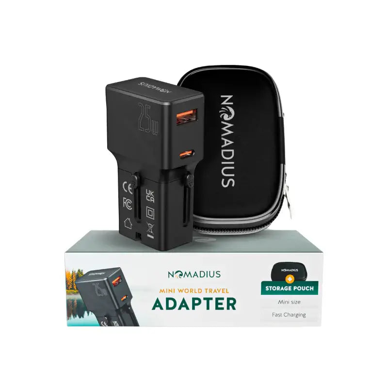 Nomadius Mini Wereldstekker - Fast Charging – Universele Reisstekker