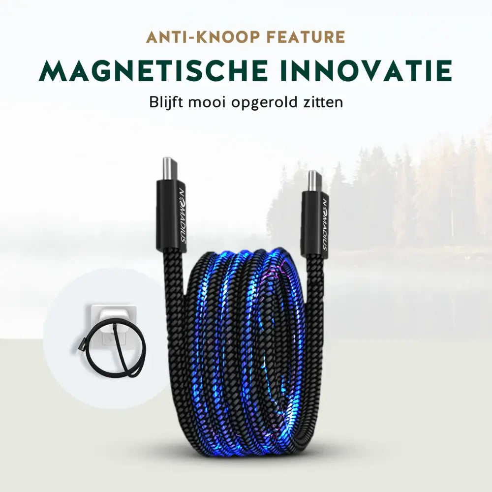 Nomadius ProCharge 1M – Ultra Fast Charging - USB C naar USB C – Oplaad Kabel