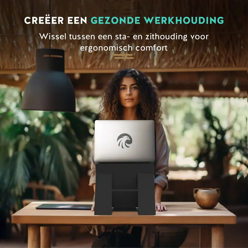 Nomadius X Stand - Opvouwbare Laptop Stand - Zit Sta Laptop Standaard