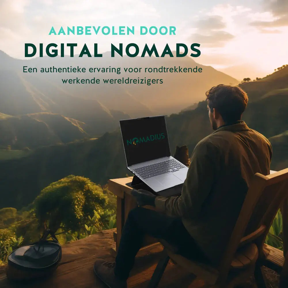 Nomadius X Stand - Opvouwbare Laptop Stand - Zit Sta Laptop Standaard