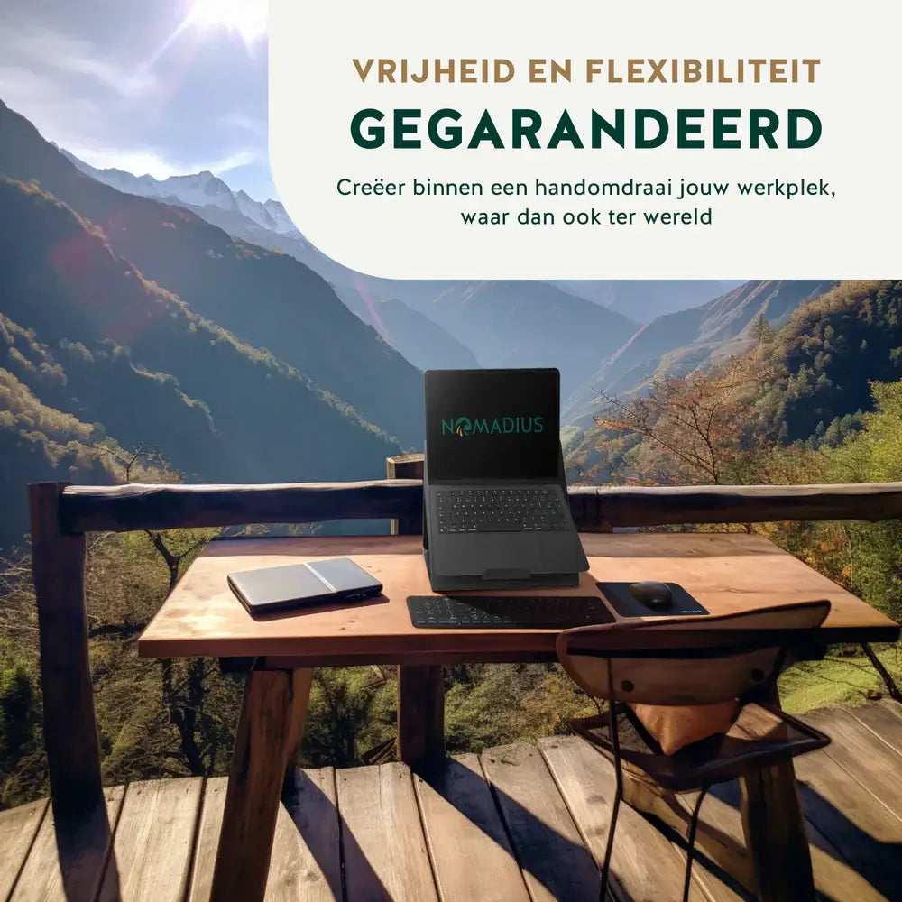 Nomadius X Stand - Opvouwbare Laptop Stand - Zit Sta Laptop Standaard