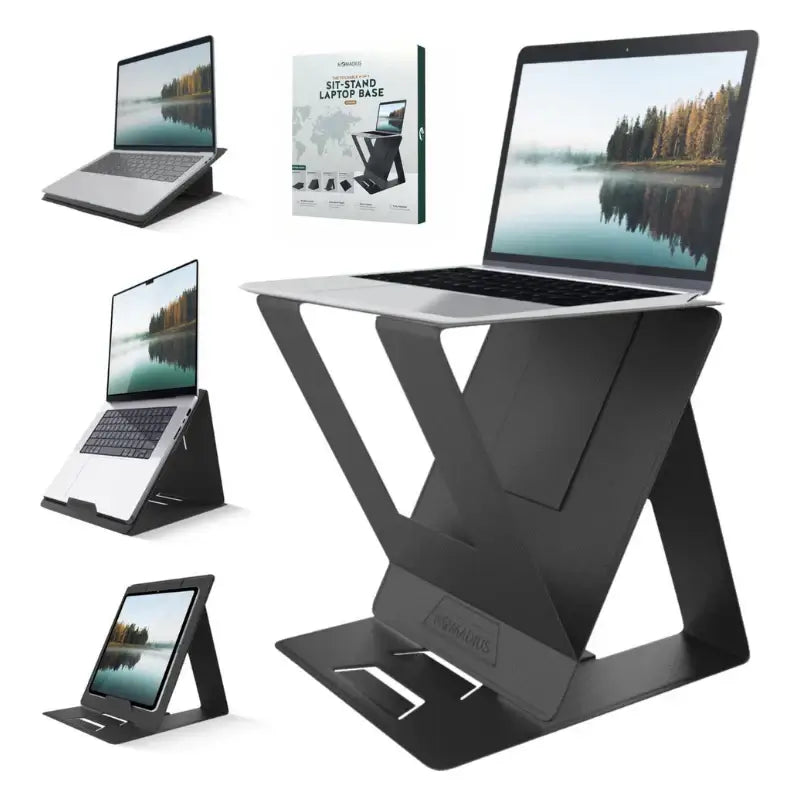 Nomadius X Stand - Opvouwbare Laptop Stand - Zit Sta Laptop Standaard