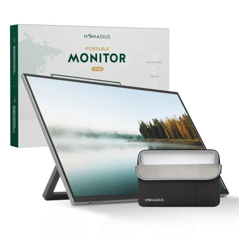 Nomadius® Portable Monitor + Sleeve - 13 Inch 2K - Ultra Lichtgewicht en Dun