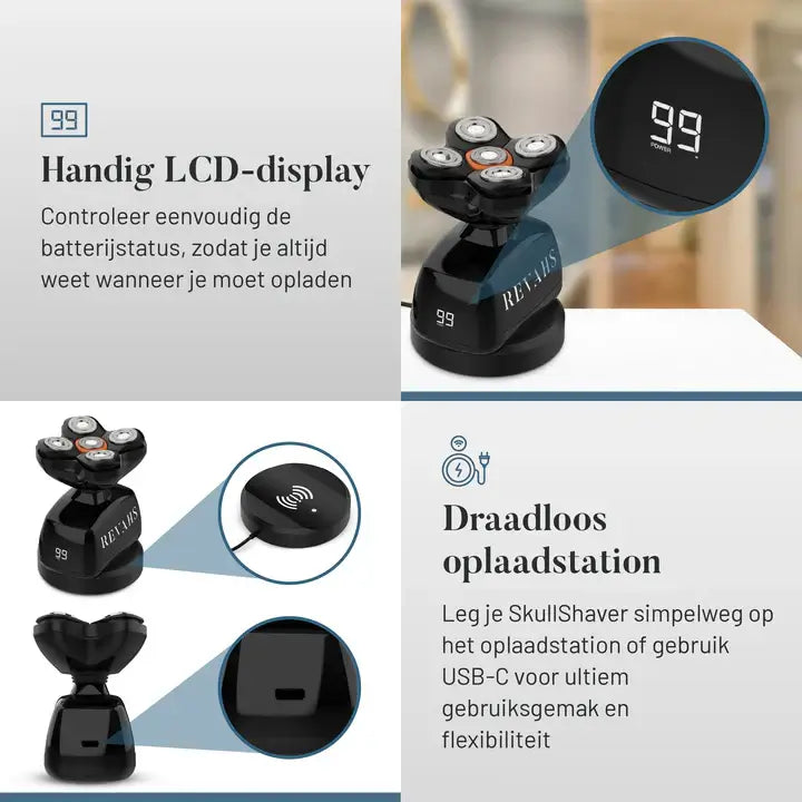 Revahs Skullshaver Mannen - Scheermachine Heren