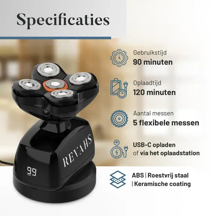 Revahs Skullshaver Mannen - Scheermachine Heren