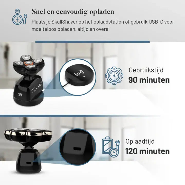 Revahs Skullshaver Mannen Pro Set - Scheermachine Heren