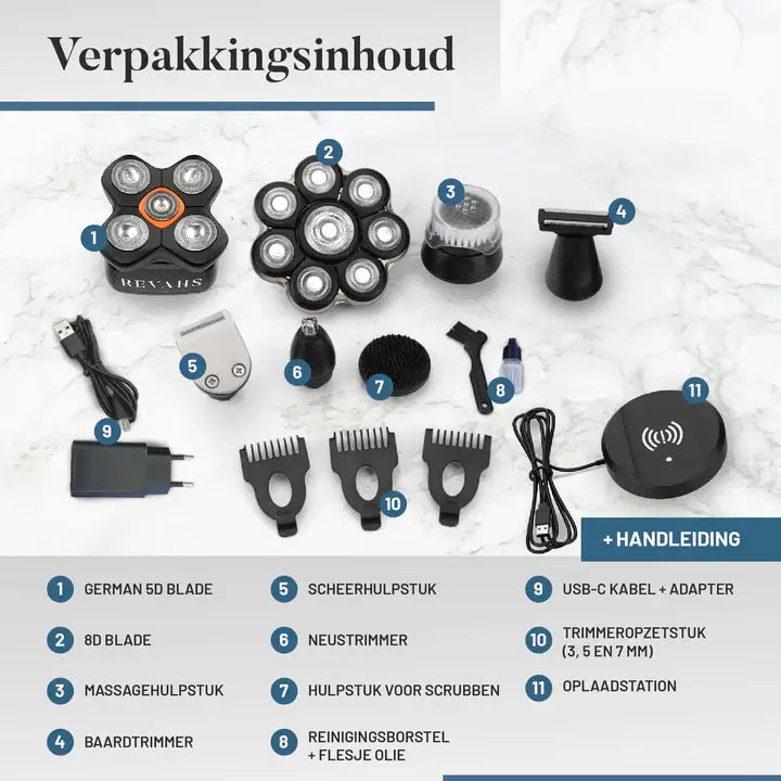 Revahs Skullshaver Mannen Pro Set - Scheermachine Heren
