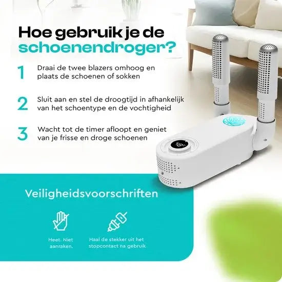 Sanitos Schoenendroger - Schoenverfrisser - Antibacterieel