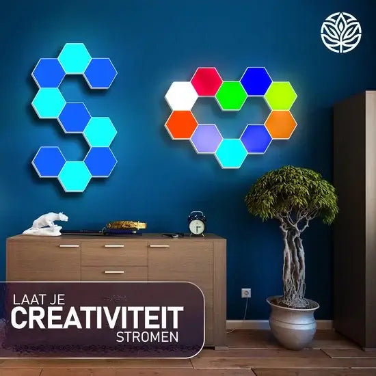 Sanitos Hexagon LED Modules - Flexibele Sfeerverlichting - Multicolor