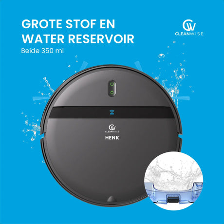 CleanWise Henk - Robotstofzuiger met dweilfunctie - Dweilrobot