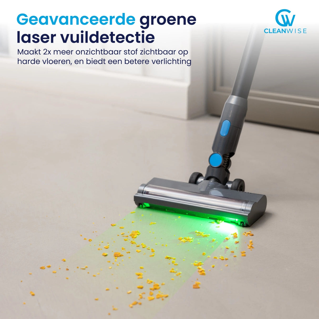 CleanWise Rita Flex Steelstofzuiger - Krachtige Draadloze Steelstofzuiger