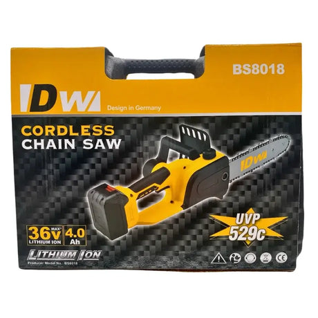 W BS-8018 – 36V Draagbare Snoerloze Kettingzaag