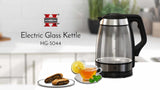 Elektrische Glazen Waterkoker – 1.8L met LED-Verlichting en Snelle Kookfunctie