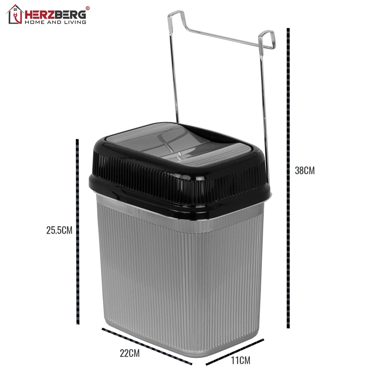 Herzberg HG-KBB756 – Overkast Vuilnisbak (5,5L)