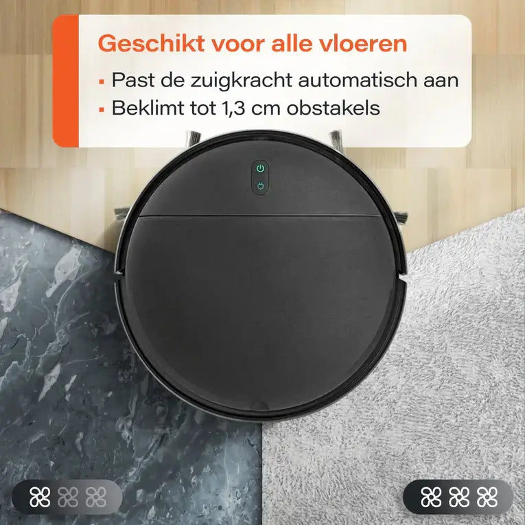 Skoov EcoPulse Robotstofzuiger met Dweilfunctie - Met laad station