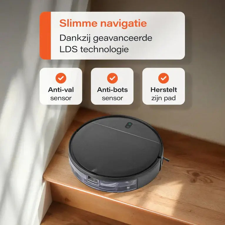 Skoov EcoPulse Robotstofzuiger met Dweilfunctie - Met laad station