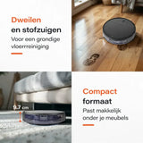 Skoov EcoPulse Robotstofzuiger met Dweilfunctie - Met laad station
