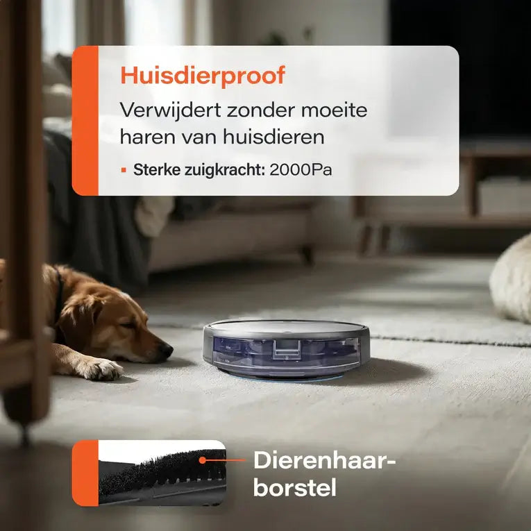 Skoov EcoPulse Robotstofzuiger met Dweilfunctie - Met laad station
